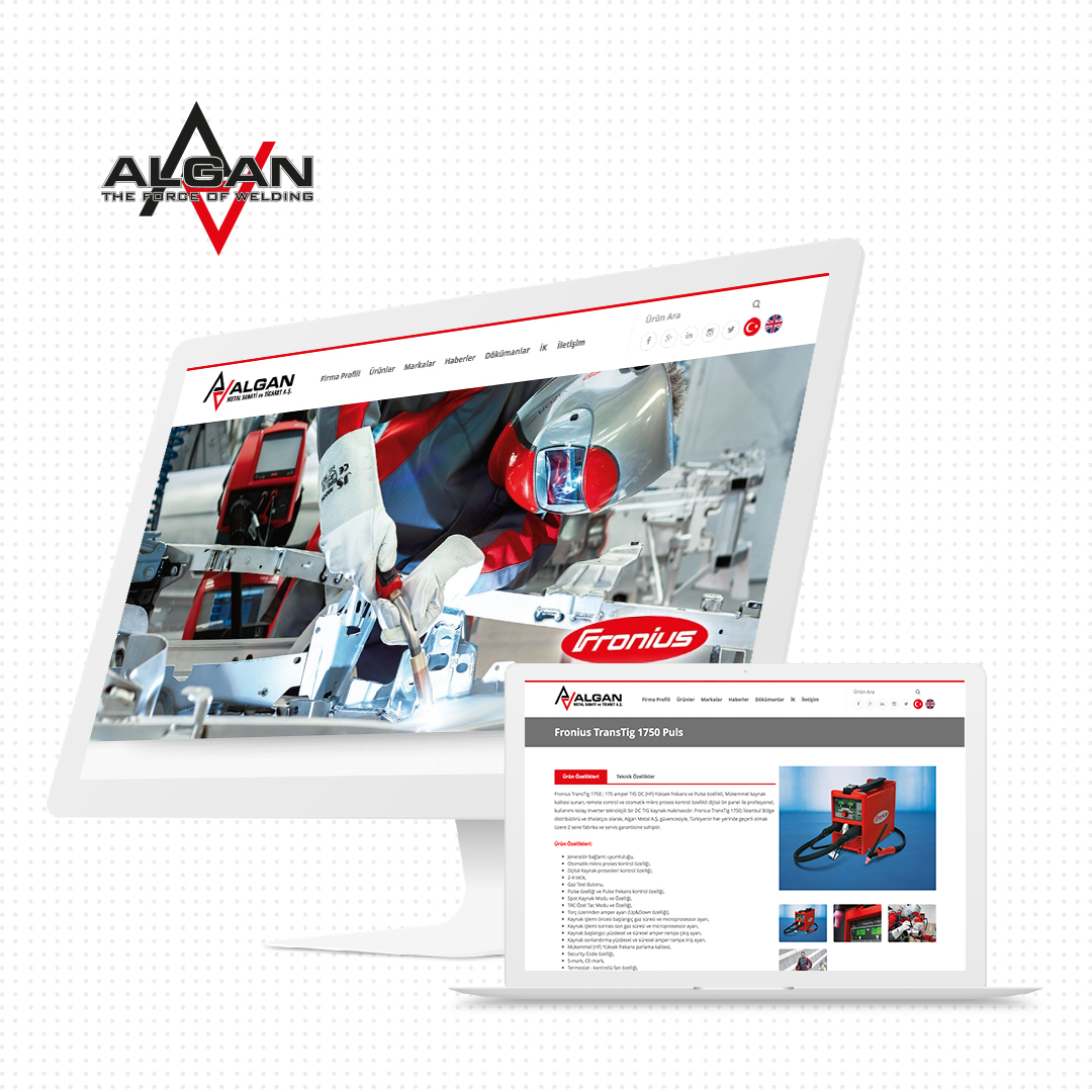 Algan Metal Web Design